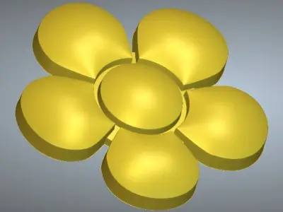 3d flower model 3D model