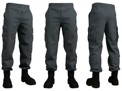 ACU Army Combat Uniform Pants - Marvelous Designer 3D model 3D model