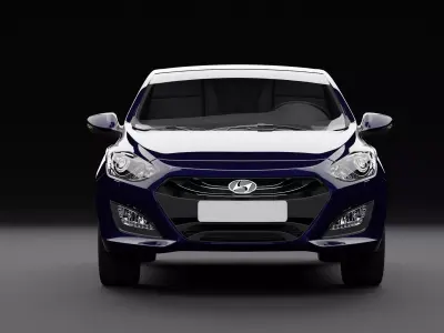 Hyundai i30 Metallic Dark Blue 3D model