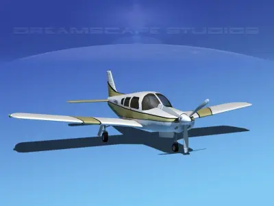 Piper Cherokee Arrow 3D model 4