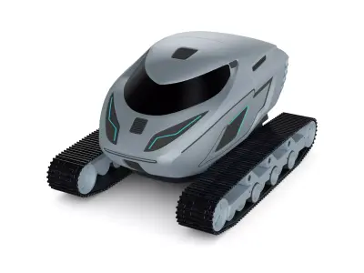 Snowcat Tracked Vehicle 3D model order
