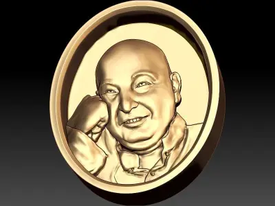 Guruji shukrana Pendant 3D print model