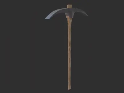 Pick 3D Model axe Low-poly 3D model
