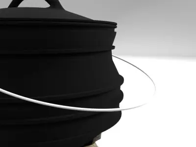 3 foot african pot 3D model