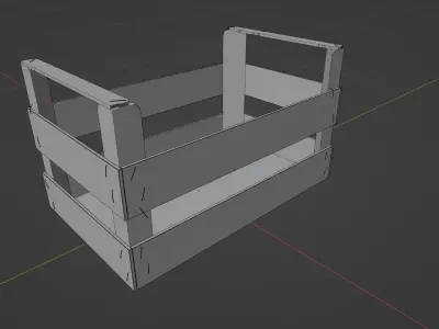 wooden crate 3D model order
