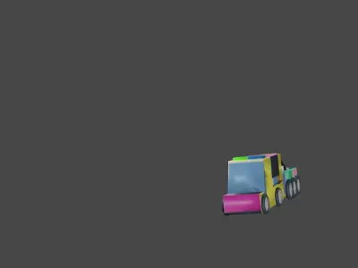 truck dry  fight 3 3D model