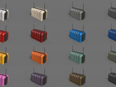 PBR Sci-Fi Building A15 Low-poly 3D model