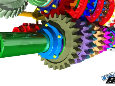 BHF1 gearbox design by ChikaAsistent 3D model