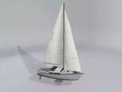 Sail Boat LOWEST Low-poly 3D model
