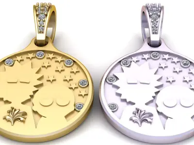 Performance Diamond Pendant 3D print model