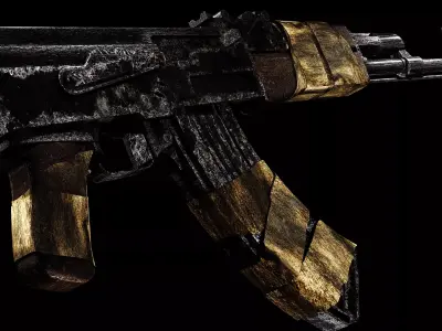 AK-47 3D model shop