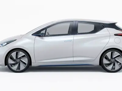 The Future of Autonomous Electric Driving Low-poly 3D model