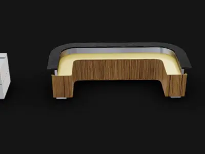 Reception Desks 01 Low-poly 3D model