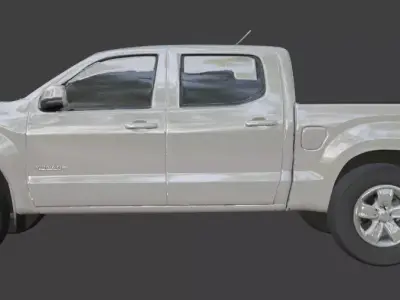 Vintage Rusty Pickup Truck 3D Model 3D model 4