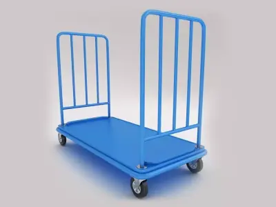 Warehouse trolley 3d model 3D model