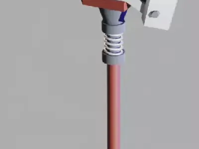 Steampunk or Sci-fi battle axe Low-poly 3D model