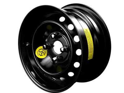 Steel Rim customizable 3D model