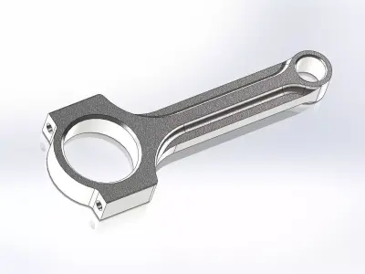 Request Connecting rod with bolt and nut Free 3D model