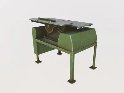 Woodworking machine bds 4 Low-poly 3D model