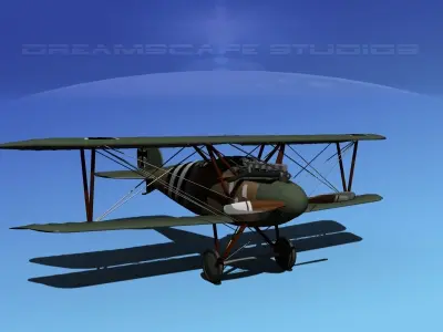 Albatross DIII Fighter 3D model V4