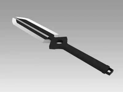 Darker Than Black Cosplay Accessories Heis Sword 3D model