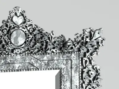 Mirror 07 Antique 3D model