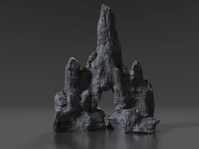Cliff Rock Collection 3D model