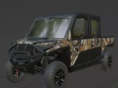 RANGER CREW XD 1500 NorthStar Edition Ultimate Pursuit Camo Low-poly 3D model