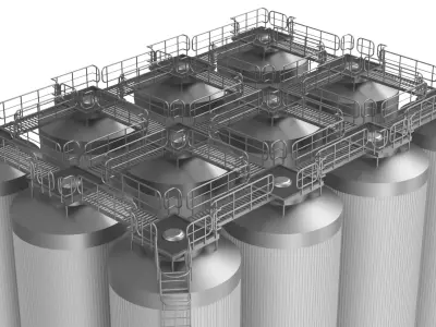 Fermentation Tanks 3D model