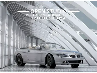 Open Professional Car Render Studio 3D model