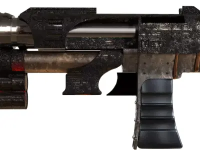 Sci-fi Gun 3D model purchase