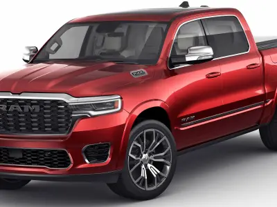RAM 1500 2025 Tungsten 3D model purchase