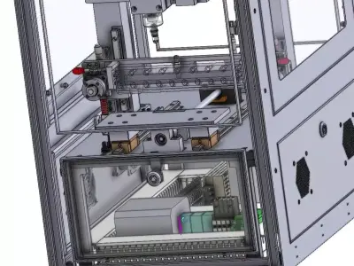 Vertical High-Speed Visual Glue Dispensing Machine 3D CAD Model 3D model