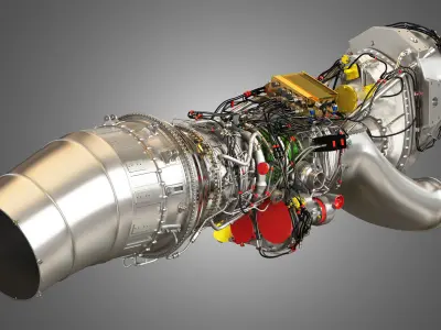 TP400-D6 Turboprop - PW100 Turboprop Engines 2 in 1 3D Model Collection