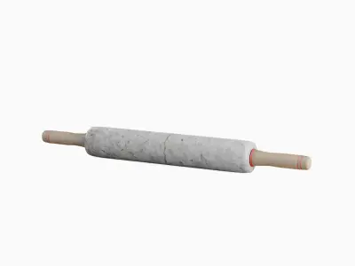 Marble Rolling Pin 03 Low-poly 3D model