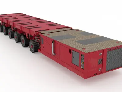 Mammoet Self Propelled Modular Rigging 3D model