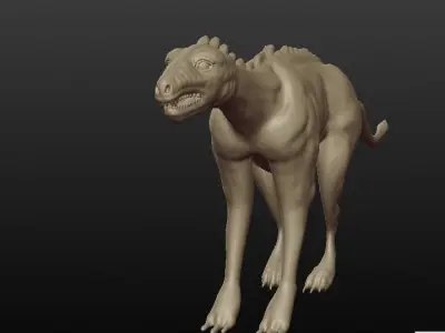 DINOSAUR SCULPTED Free 3D model
