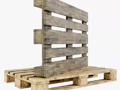Wooden Pallets 3D model buy