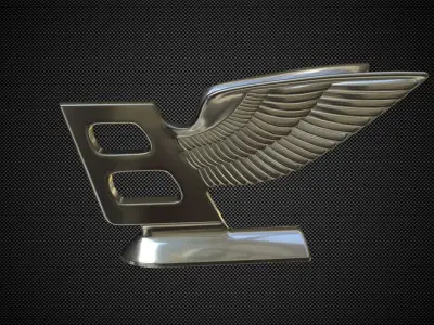 bentley logo 3D model by 3dlogoman