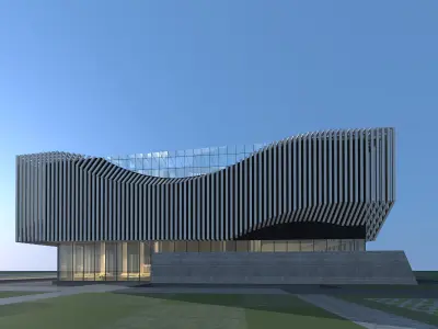 Modern Building 05 3D model