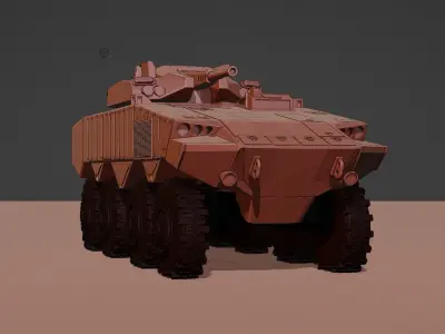IDF Eitan equipped with 30mm gun 3D print model