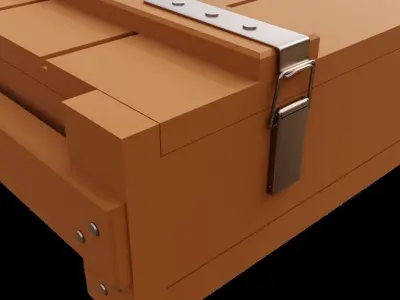 1-35 scale military style low wooden case for diorama 3D model purchase