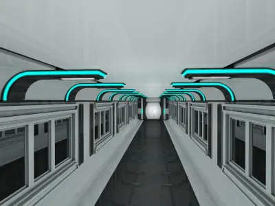 Sci Fi Interior Free 3D model