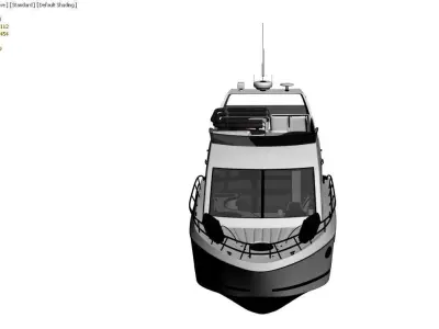 small yacht 3D model  3D model