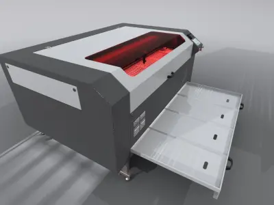 Laser machine CO2 3D model