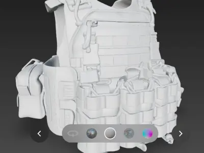 Military armor 3d model 3D model