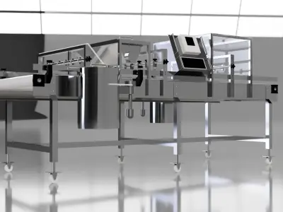 Industrial Conveyor Belt 3D model