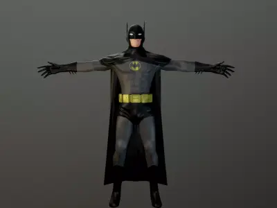 Batman 3d Model - Low-poly Free low-poly 3D model