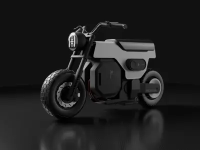 Motorcycle Honda E dox 3D model