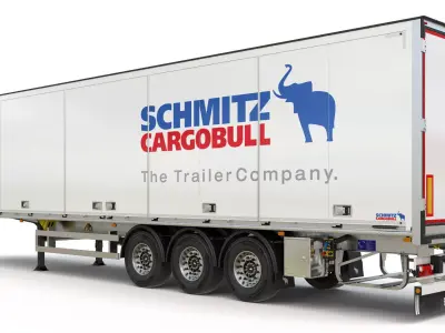 Box Semitrailer Side Doors 3D model
